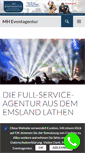 Mobile Screenshot of mh-eventagentur.de